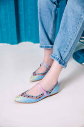 Ballerine P. Macarella Cielo ( semelle interchangeable )